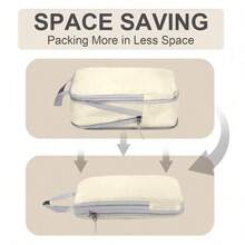 Set Of 4PCS Travel Compression Storage Bags Organizer Organiser In Suitcases Packing Cubes Luggage - Multicolor - View 3