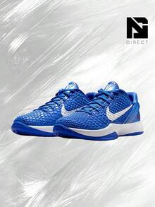 Nike Kobe 6 Dodgers (GS) - Women's Lifestyle Sneakers – Shose For Woman-Vintage-Autumn & Winter-Inspired Running Shoes, Shock-Absorbing Comfort, Gym To Streetwear Casual Wear - Prefect Thanks Giving Day & Chrismas Gift- FV9676 400 - 皇家藍/白色/大學紅 - 查看 2