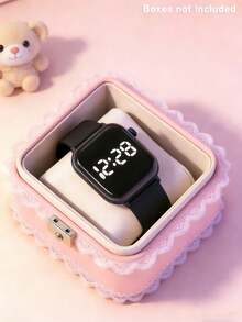 1个儿童及学生专用LED数字手表，时尚电子表，具备时间、日期、秒表功能，适合作为返校、圣诞节、生日礼物或日常佩戴。 - 彩色 - 查看 6