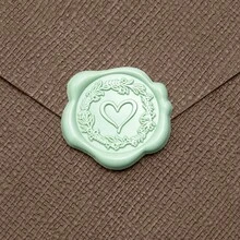30pcs Green Wax Seal Stickers, Containing 3 Designs, Self-Adhesive Envelope Sealing Stamp Stickers, Suitable For Wedding Invitations, Place Cards, Christmas Gift Packaging, 3 Designs Per Pack - 3 Styles/pack (green) - View 6