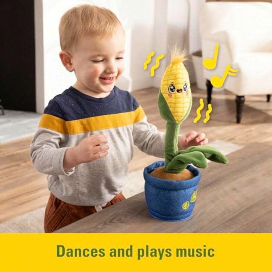 juguete de peluche interactivo bailarina musical repite lo que dices juguete sensorial para bebé - como en la foto - Ver 1