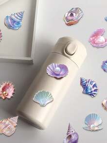 50 miếng dán hình vỏ sò, vật liệu làm sổ lưu niệm, thích hợp để trang trí ốp điện thoại, sổ kế hoạch, sổ tay, vali, ván trượt, đàn guitar, nhật ký, bình nước, đồ dùng làm sổ lưu niệm, văn phòng phẩm, nhãn dán ngộ nghĩnh cho Kindle. - vỏ bọc - Xem 1