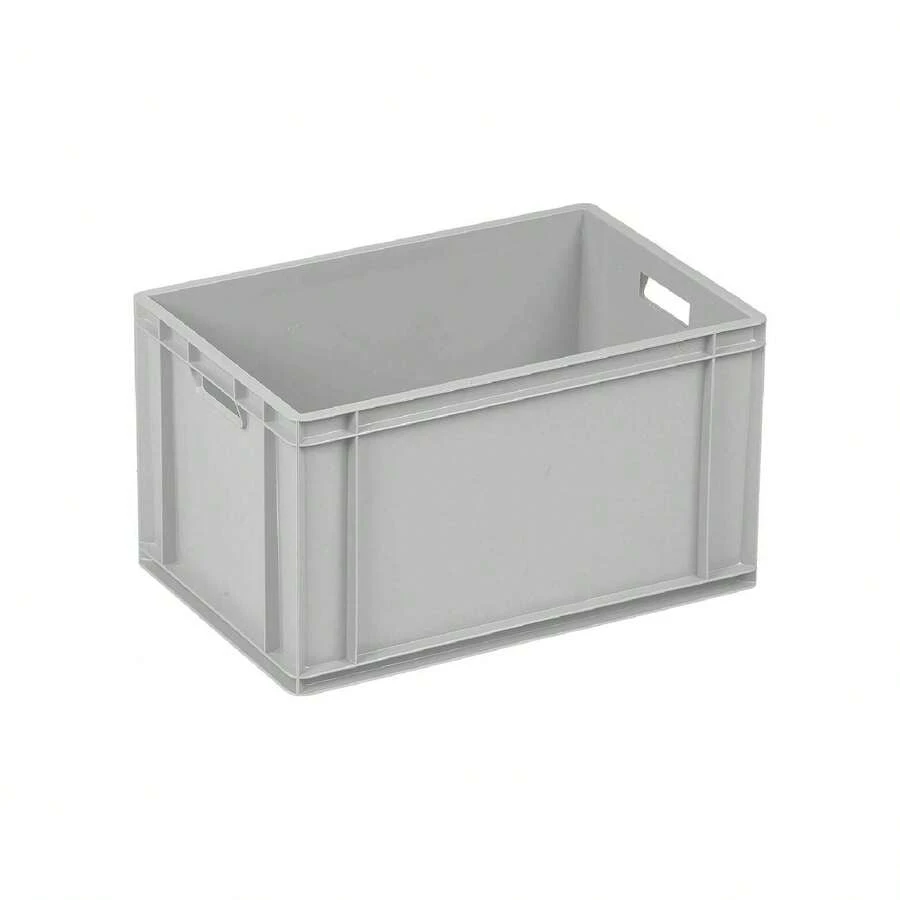Storage Box - 600x400x340mm - Pk Of 8 Stking Plastic Crate - Heavy Duty - Multicolor - View 1