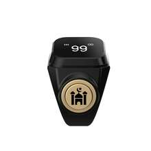 New Trending Middle East Bestseller Smart Ring D01 With Time Reminder App Control Button Counter - Black - View 11