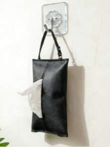 Caja de pañuelos de cuero PU suave, caja de pañuelos rectangular colgante/montada en el automóvil antiarañazos para el asiento trasero, organizador de almacenamiento para automóvil, regalo para fiestas - Múltiples estilos - Ver 6