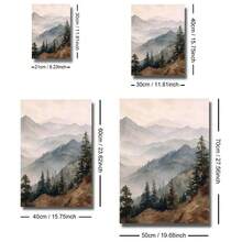 Bộ 1/2 tranh không khung phong cảnh núi rừng Sunet, thiên nhiên Bắc Âu, tranh canvas phong cảnh mộc mạc Cottagecore, tranh trang trí nhà nông thôn tối giản, phù hợp cho căn hộ, phòng khách, phòng ngủ, trang trí nhà hiện đại. - A - Xem 6