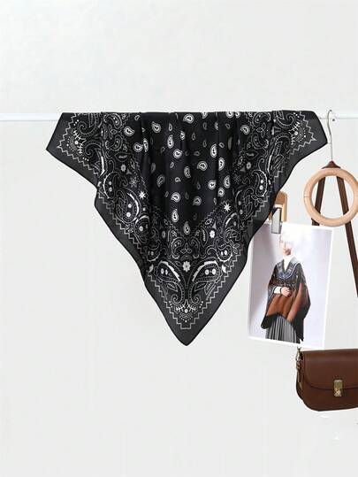 1pc New Classic Women Leopard Print Scarf, High-End Versatile Minimalist Neckerchief, Multi-Functional Decorative Chiffon Scarf, Breathable Sun Protection Beach Shawl, Suitable For Daily Outfit, Travel, Party