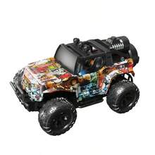 1: 16 vehículo de control remoto todoterreno, escalada eléctrica de cuatro ruedas con iluminación en aerosol, modelo de coche de juguete de regalo de cumpleaños del niño (incluido el paquete eléctrico),mini coche rc,coche rc minidrift - R9027-410 - Ver 1