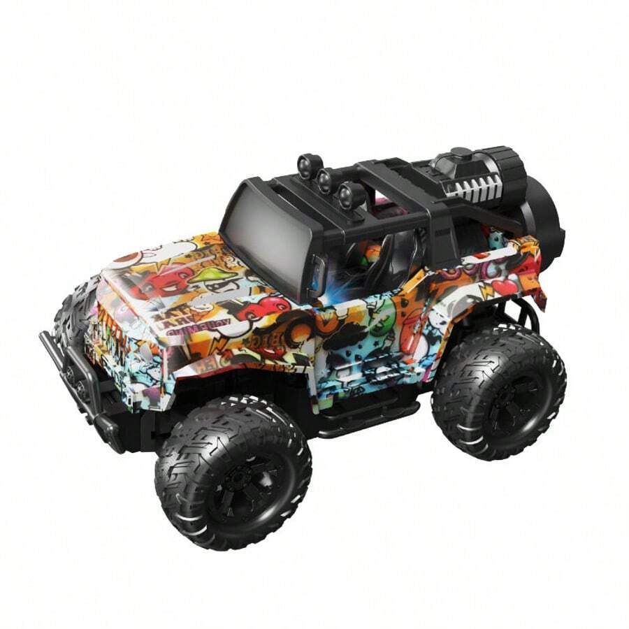 1: 16 vehículo de control remoto todoterreno, escalada eléctrica de cuatro ruedas con iluminación en aerosol, modelo de coche de juguete de regalo de cumpleaños del niño (incluido el paquete eléctrico),mini coche rc,coche rc minidrift - R9027-410 - Ver 1