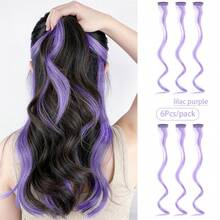 6 pièces Extensions de cheveux bouclés clip-in verts, 18 pouces de long, cheveux synthétiques colorés bouclés pour femmes. Convient pour se déguiser, les fêtes de mode, peut être utilisé comme cadeau pour les femmes, également applicable pour les festivals de musique, accessoire de cheveux pour la Coupe du monde - Multicolore - Voir 10