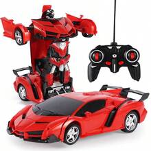 Jovow Transforming Robot  With Remote Control - 2-In-1 Electric Racing Toy, 360° Spinning, App-Controlled,, Transformable Robot To , Compatible With Smartphones/Tablets, Christmas/Halloween Gift For & Teens  - Ideal For Indoor/ Racing & Robot Battles - Red - View 10