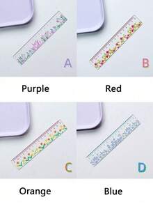 1 Transparent Plant Ruler, Flower Ruler, And Acrylic Ruler (5.91 Inches, With Centimeter Markings), Suitable For Use In Schools And Offices! - A - View 4