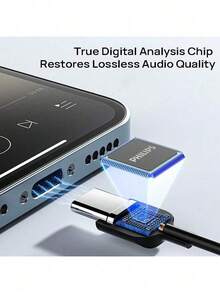 PHILIPS TAE1120 Earphones: HiFi Lossless Audio Quality, Stereo Surround Sound, Built-In High-Definition Microphone, High-Toughness TPE Material, Type-C Interface, Bend-Resistant And Knot-Free. - Multicolor - View 6