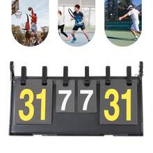SENDERPICK 4-Digit Portable Flip Scoreboard Multi-Function Scoreboard Scoreboard - 黑色 - 查看 11
