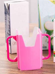 Boxed Milk Cup Holder, Children's Milk Drinking Gadget, Infant Boxed Milk Anti-Crush Cup Holder Set, Boxed Beverage Anti-Spill Cup - Multicolor - View 2
