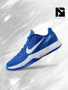 Nike Kobe 6 Dodgers (GS) - Women's Lifestyle Sneakers – Shose For Woman-Vintage-Autumn & Winter-Inspired Running Shoes, Shock-Absorbing Comfort, Gym To Streetwear Casual Wear - Prefect Thanks Giving Day & Chrismas Gift- FV9676 400 - 皇家藍/白色/大學紅 - 查看 1