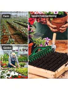 Waterproof Plastic Gardening Seeder Tool, Suitable For Vegetables And Flowers, Ergonomic Handle - Multicolor - View 7