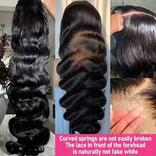 [30 Inch Body Wave Wig] 13x4 13x6 HD Lace Front Wigs And 5*5 Glueless Wig Human Front Hair 30 Inch Body Wave 180% Density Pre Plucked Brazilian Wigs For Women Natural Black Glueless Lace Frontal Wig - Natural & Black - View 9