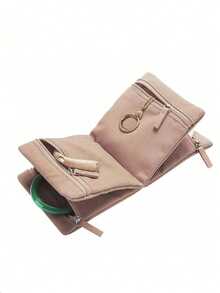 Set de 4 bolsas de almacenamiento de joyas, bolsa portátil para jade, pulsera, anillo, collar, brazalete, organizador de almacenamiento y protección para mujeres, esenciales de viaje, regreso a la escuela, almacenamiento de dormitorio, decoración de otoño - Multicolor - Ver 6