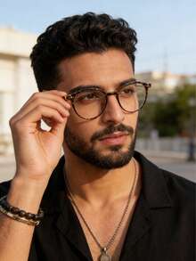 1副时尚眼镜，用于阅读、护眼、日常佩戴 - 摩卡棕 - 查看 4