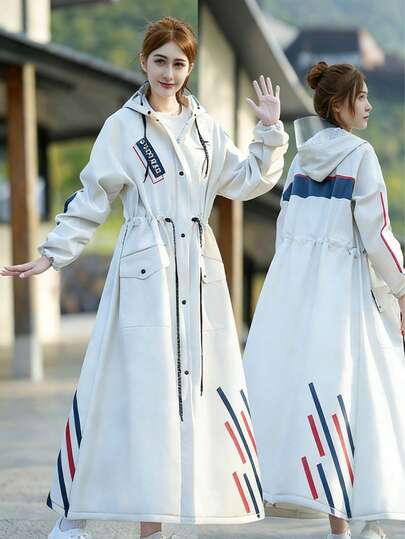 1/2pcs Fashion Multifunctional Long EVA Raincoat, Unisex, High Quality Thickened Waterproof Hooded Raincoat, Suitable For Commuting, Travel, Outdoor Activities, Hiking, Climbing. Thickened Women's Raincoat.,Mother's Day Gift,Bedroom Decor,Garden,Kitchen Decor,Summer,Beach,Travel Essentials,Room Decor,Squishy,Graduation