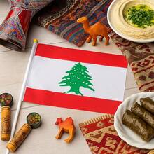 Banderilla Kazajistán Festival, MXKZA-000, 1Pza, Kazajistán, 14x21cm, Tela Poliéster, Asta Plástico. - Multicolor - Ver 3