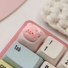 1pc Cute Bear Resin Keycap, Customized Mechanical Keyboard Keycap, Desk Keyboard Storage, Keyboard Keycap Fun, Cute Keyboard, Keyboard Gift, Cool Keyboard, Bedroom Keycap Lock, Cute Keyboard Mat - Multicolor - View 7
