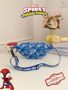 1 Pc Marvel Officially Licensed Spider-Man Pattern Fanny Pack,Multifunctional Sling Bag, Boys' Casual Crossbody Bag, Lightweight Adjustable Strap Chest Bag,Cartoon Coin Purse,Bum Bag, Ideal For Boy,Boy, Young Fans,Students, Perfect For Daily School Runs, Outdoor Play, Theme Park Visits, Holiday Trips, Sports ﻿ - Multicolor - View 8