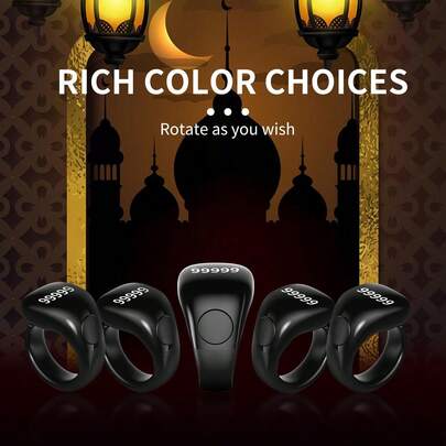 新款跨境D02#磁吸式充电OLED显示屏三尺寸可调节戒指，电子计数器，手机APP连接，闹钟提醒智能戒指计数器