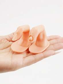 5pcs Nail Art Practice Fake Fingers, Suitable For Daily Use - Yellow - View 6