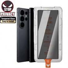 Anti-Peep Tempered Glass Screen Protector Full Coverage Privacy Protection Film Compatible With Samsung Galaxy S26 Ultra - Clear - View 7