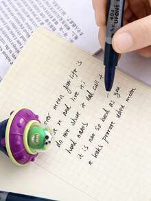 1支/18支装 返校创意 Del 飞碟减压旋转笔，0.5毫米飞碟设计，可旋转，情人节文具，派对礼物，学生用品，奖励笔 - 飛碟轉轉筆 - 查看 3