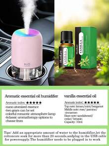 One 200ml Car Spray Humidifier, Household Products Of Bedroom Humidifier, Three Colors Available, With Colorful Atmosphere Light And Night Light Functions, USB Power Supply, Water Free Automatic Power-Off, Touch Control Operation, Silent Operation, Simple Design, Natural Beauty, Small And Easy To Carry - Multicolor - View 25