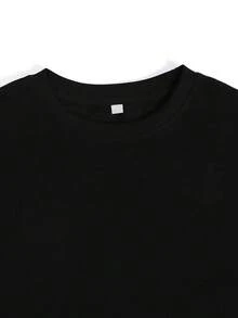 Wo Italian Graphic T-Shirt - Black With Milano Italy Lettering - Lightweight Everyday Casual Top For Spring Summer Fall - Minimalist European Travel, Ladies T Shirts, Soft Texture Shirt - màu đen - Xem 4