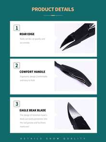 Nail Clipper, Ingrown Nail Clipper, Nail Scissors, Foot Nail Clipper, Ingrown Nail Plier, Nipper - Black - View 5