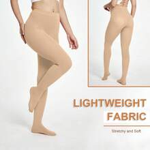 3 Pairs Women's Super Soft Fashionable Velvet Dance Tights Leggings - A - View 6