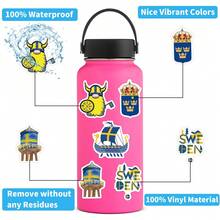 62PCS Swedish Stickers Aesthetics Stickers Scrapbooking, Diary, Laptop, Bumper, Skateboard, Water Bottle, Computer, Phone Greeting Cards, Photo Albums, Furniture, Stickers - Multicolor - View 6