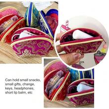 MIAO JIN 20Pcs Silk Coin Purse Zipper Purse Embroidery Sugar Jewelry Bag Lipstick Container Coin Wallet Gift Bag-3645 - 20 PCS - View 7