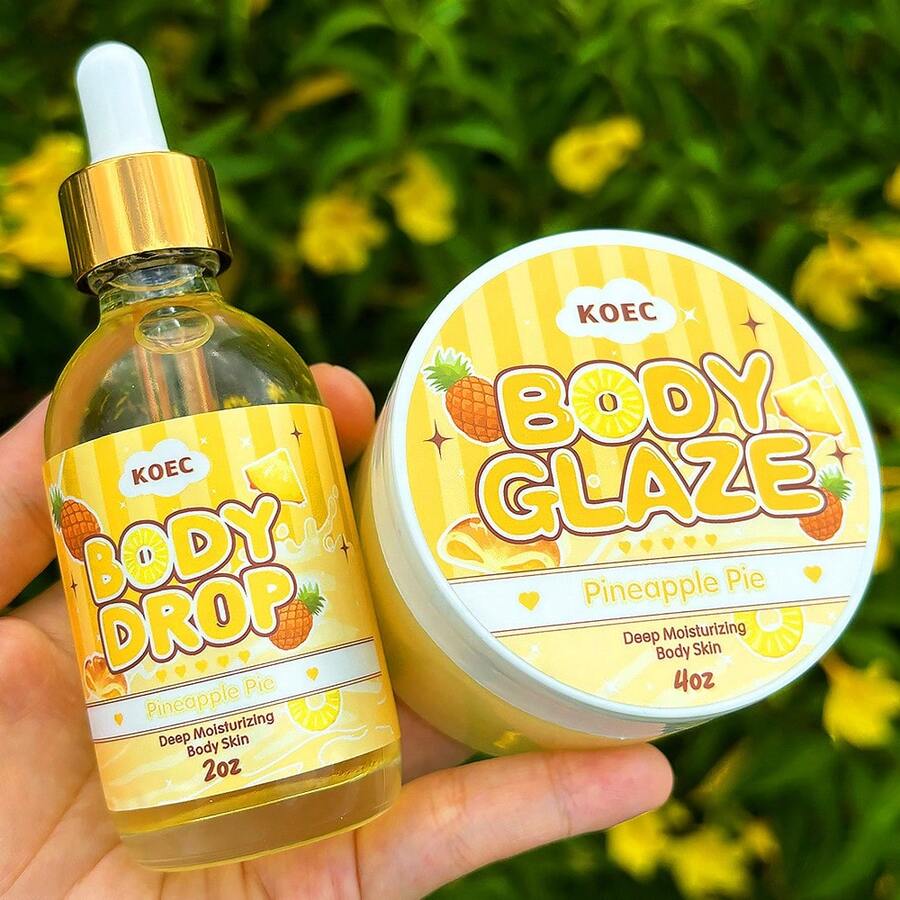 1pc Juicy Pineapple Glow Oil - Sweet Fruit Scented Body Moisturizer, Soothing Massage Essential Oil For Silky Smooth Skin, Summer Essential,Formulated As A Hydrating Body Oil, It Deeply Moisturizes And Nourishes For Glowing, Radiant Skin - 多色 - 查看 1