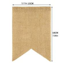 Easter Banner Burlap Bunny Garland Happy Easter Day Decorations For Fireplace Home Decor - Orange - View 7