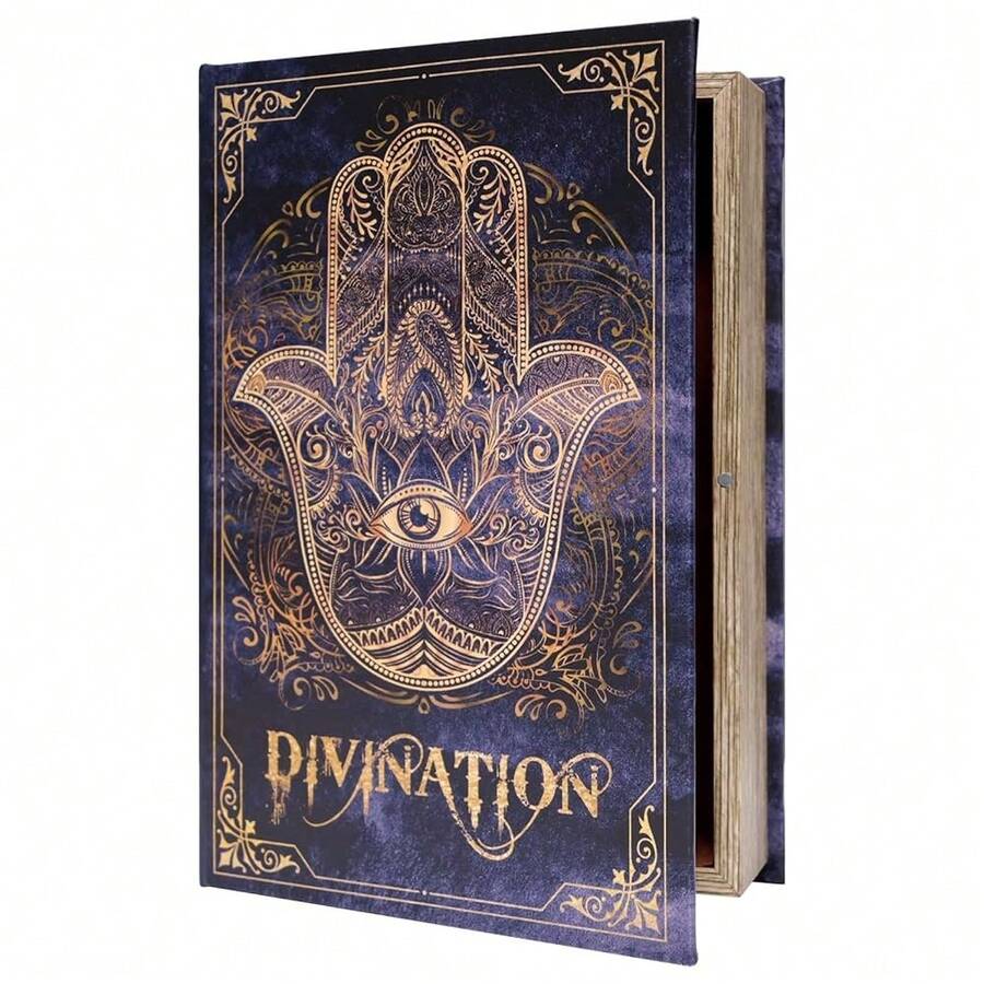 [Free Shipping]Decorative Fake Book Box For Jewelry Valuables Vintage Home Decor Secret  Gift For Book Lovers Large Size Box - L/棕櫚 - 查看 1