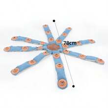 Octopus Dog Puzzle Toy - Mental Stimulation & Slow Feeder With Barriers, Spikes & Twist Traps, Durable Chew-Resistant Brain Game For Small, Medium, Large Dogs - Blue - View 2