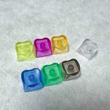 Mechanical Keyboard Key Pressing Stress Relief Toy, PC Cap Finger Pinching Keychain, Simulated Typing ASMR Sound Toy, Office/Student Desk Stress Relief Toy - Multicolor - View 8