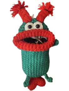 2026Funny Handmade Crochet Key Holder, 3.4" Handwoven Car Key Cover Case, Cute Pocket Lighters Bag Key Fob Cover Case (#21) At Men's Clothing Store - #21 - Xem 13