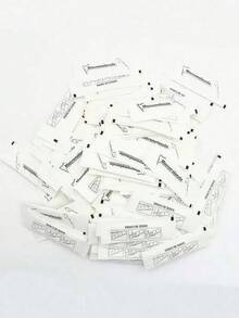 50pcs Individually Packaged Dental Floss Picks, Individually Packaged Dental Floss Sticks, Paper Packaged Dental Floss - White - View 1
