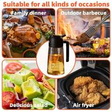 1pc Large Capacity Spray Oil Bottle Suitable For Cooking, Household Kitchen Oil Bottle Refilling Bottle And Air Fryer Accessories, Multifunctional Oil Bottle Tool, Suitable For Cooking Oil, Soy Sauce, Vinegar, With Both Oil Bottle And Spray Bottle Functions, Leak-Proof Design, Easy To Clean [Festival Gift For Wife And Mother], Style And Color Sent Randomly - Multicolor - View 5