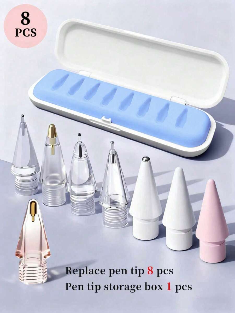 6-Pack 2B Soft Replacement Nibs, Compatible With Apple Pencil 1st/2nd/3rd Generation And Apple Pencil Pro, Suitable For IPad Pro Stylus Pen