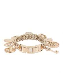 Đồng hồ Anne Klein Rose Gold Floral Bangle, dây đeo thép không gỉ thanh lịch với chữ số La Mã dành cho nữ, phụ kiện đa năng, món quà lý tưởng cho bạn bè, hoàn hảo cho ngày Valentine và đeo hàng ngày. - Hoa hồng vàng - Xem 4