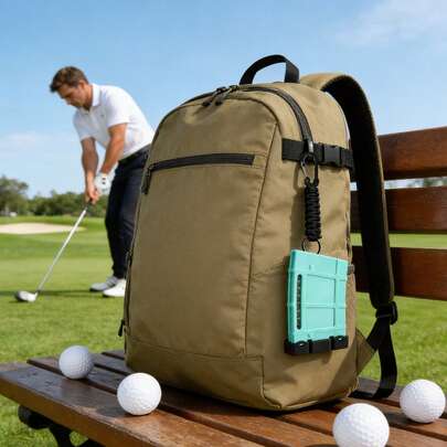 Boîte de rangement pour tés de golf avec mousqueton, excellent cadeau pour les amis et la famille