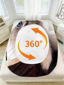 Bộ ga trải giường 2/3 món, họa tiết mèo dễ thương, chất liệu polyester, in kỹ thuật số, phù hợp cho bé trai, bé gái, phòng ngủ, ký túc xá, thanh thiếu niên, làm quà tặng. Bao gồm 1 ga trải giường và 1/2 vỏ gối (không kèm ruột gối). - Nhiều màu - Xem 4